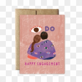 Pink And Purple Number Two Png Polka Dot With Eyes - Greeting Card, Transparent Png - number two png