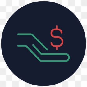 Hand-dollar - Circle, HD Png Download - target sign png
