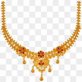 Chandra Jewellers 22kt Yellow Gold Necklace For Women - Gold Pc Chandra Jewellers Necklace, HD Png Download - chandra png