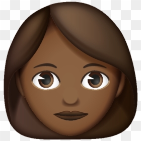 Emoji With Brown Hair, HD Png Download - hair emoji png