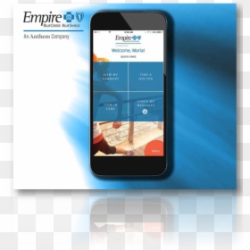 Empire Blue Cross Blue Shield Mobile App , Png Download - Smartphone, Transparent Png - blue cross blue shield png