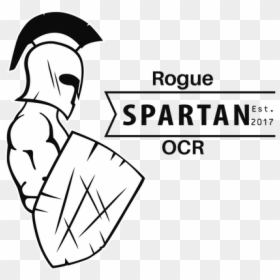 Spartan Warrior With Shield Logo-02 - Trojan War Drawing, HD Png Download - spartan warrior png