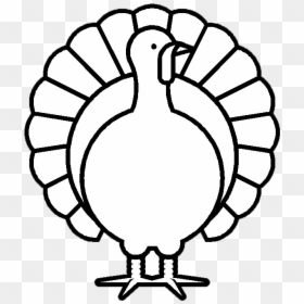 Turkey Clipart Black And White, HD Png Download - running turkey png
