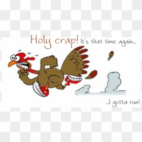 Running Turkey Clip Art, HD Png Download - running turkey png