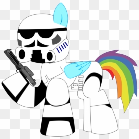 Transparent Storm Trooper Clipart - Mlp Rainbow Dash Star Wars, HD Png Download - stormtrooper.png
