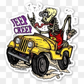Jeep Creep Skeleton Sticker, HD Png Download - creep png