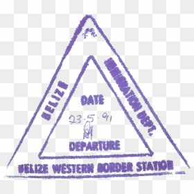 Belize Exit - Immigration Stamps Png, Transparent Png - exit.png