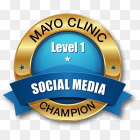 Mayo Clinic Champions Badge Level 1 Large Cropped - Label, HD Png Download - mayo clinic png