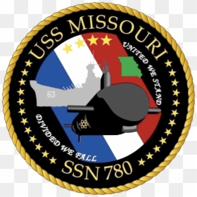 Uss Missouri Submarine Badge, HD Png Download - us navy emblem png