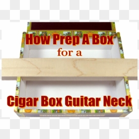 How Prep A Box For A Cigar Box Guitar Neck, HD Png Download - guitar neck png