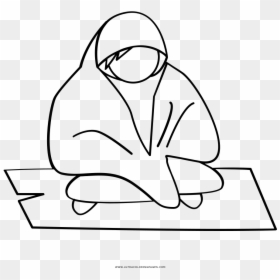 Homeless Person Coloring Page - Line Art, HD Png Download - homeless person png