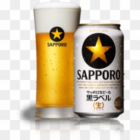 Sapporo Beer Can, HD Png Download - guinness beer png
