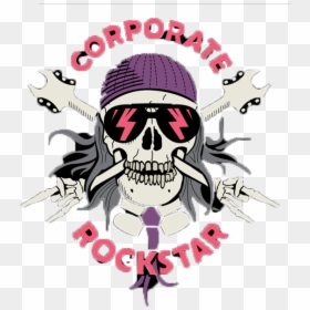 Corporate Rockstar Logo - Skull, HD Png Download - bloopers png