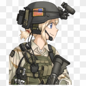Soldier Mercenary Weapon Military Profession Anime - Operator Chan Art, HD Png Download - mercenary png