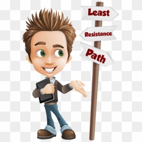 Path Of Least Resistance Plumbing Yard Signs - Vector Cartoon Boy Png, Transparent Png - yard signs png
