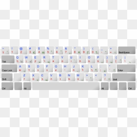 Enter Image Description Here - Windows 10 Hebrew Keyboard Layout, HD Png Download - keyboard layout png
