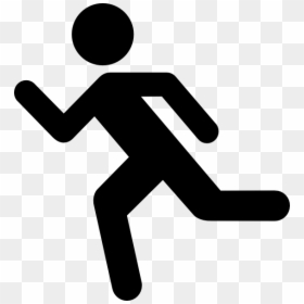 Running Icon On Transparent Background Clip Art At - Social Story Running Away, HD Png Download - runner icon png