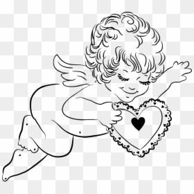 Angel With Heart Clipart, HD Png Download - divine png