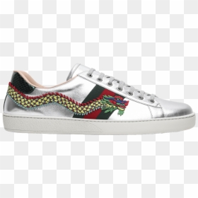 Gucci Sneakers Ace Dragon, HD Png Download - silver dragon png