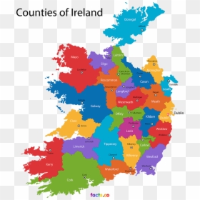 Regional Map Of Ireland, HD Png Download - ireland map png