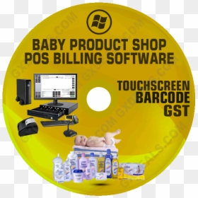 Baby Product Shop Pos Billing Software - Cd, HD Png Download - cd barcode png