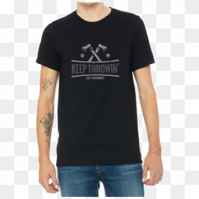 Axe Thrower By Axel, Axethrower, Axe Throwing Apparel, - Bella Canvas Black Shirt, HD Png Download - axel png