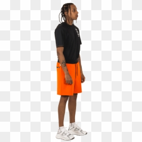 Palm Angels Shorts Shorts X Under Armour Orange Pmci002s19 - Standing, HD Png Download - under armor png