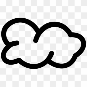 Cloud Hand Drawn Shape Variant Comments - Hand Drawn Cloud Shape, HD Png Download - white cloud icon png