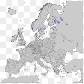 Album Collection Of 50 Blank Maps For Mapping European - Europe Nuts 3 Map, HD Png Download - blank map of europe png