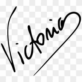 Firma Victoria Aihar - Firmas Para El Nombre Victoria, HD Png Download - firmas png