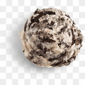 Oreo Cookies And Cream Ice Cream Scooped - Cookies N Cream Ice Cream Ball, HD Png Download - ice ball png