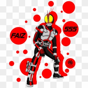 Image - Kamen Rider Faiz Drawing, HD Png Download - kamen rider png