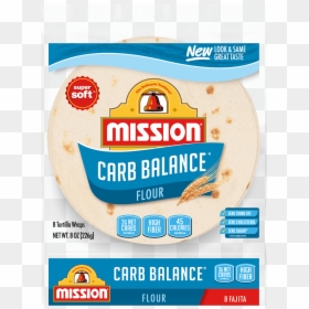 Carb Balance Fajita Flour Tortillas - Mission Carb Balance Spinach, HD Png Download - flautas png