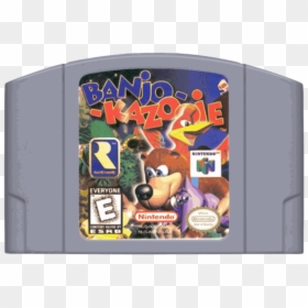 Here"s A Mockup Of What My Layout Will Be Using, Just - Banjo Kazooie N64 Sale, HD Png Download - n64 cartridge png
