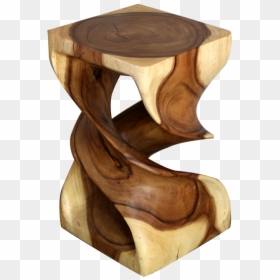 Double Twist Stools, Wooden Stools Thailand, Acacia - End Table, HD Png Download - acacia png