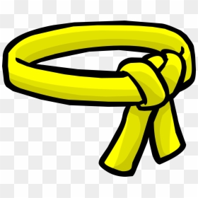 Ninja Clipart Belt - Yellow Belt Club Penguin, HD Png Download - ninja headband png