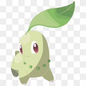 Pokemon Chikorita, HD Png Download - follow me on facebook png