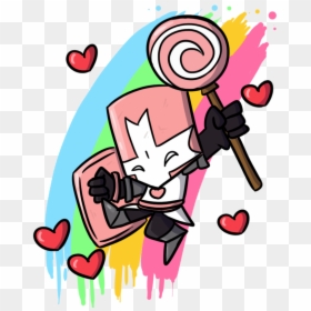 Castle Crashers Pink Knight Fanart, HD Png Download - castle crasher png