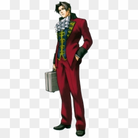 Ace Attorney Trials And Tribulations Miles Edgeworth - Miles Edgeworth Trials And Tribulations, HD Png Download - miles edgeworth png
