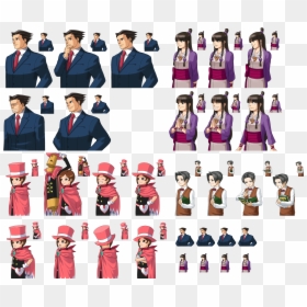 Ace Attorney Investigations Phoenix, HD Png Download - miles edgeworth png