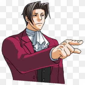 Sticker Other Ace Attorney Benjamin Hunter Reiji Mitsurugi - Miles Edgeworth, HD Png Download - miles edgeworth png