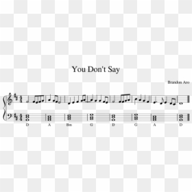Sheet Music, HD Png Download - you don't say png
