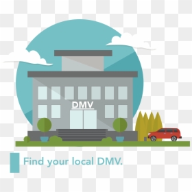 A Graphic Of A Dmv Building - Illustration, HD Png Download - dmv png