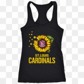 Louis Cardinals Sunflower Baseball Shirts T Shirt Next - Active Tank, HD Png Download - baseball tee png
