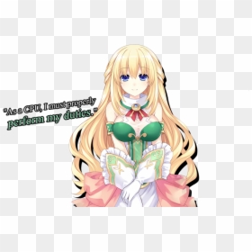 Vert - Hyperdimension Neptunia Vert Meme, HD Png Download - nepgear png