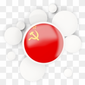 Round Flag With Circles - Flag Of The Soviet Union, HD Png Download - ussr symbol png