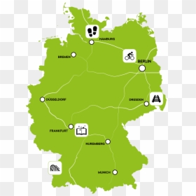 German Clipart, HD Png Download - germany map png