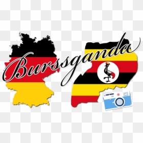 Tobias Weltwaerts In Uganda - Germany Flag Map Png, Transparent Png - germany map png