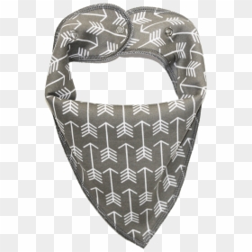 Arrow Print Grey Dog Bandana - Mask, HD Png Download - bandana mask png