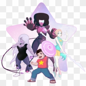 Crystal Gems Fan Art, HD Png Download - steven universe crystal gems png